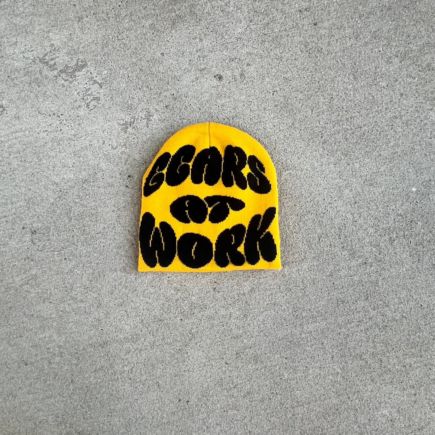 "Gears At Work"Beanie (YLWXBLK)