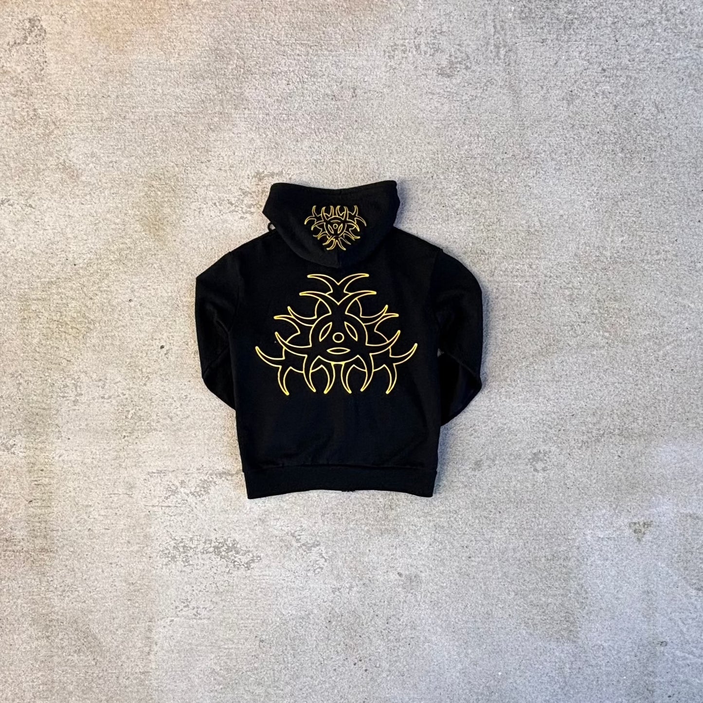 "Biohazrd" Zip Hoodie (BLKxYLW)