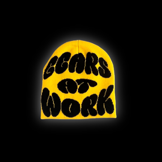 "Gears At Work"Beanie (YLWXBLK)