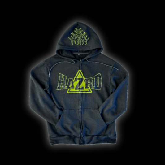 "Biohazrd" Zip Hoodie (BLKxYLW)